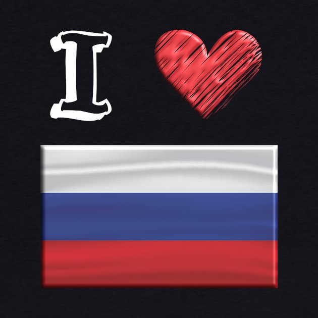 I love Flag from Russia by JG0815Designs